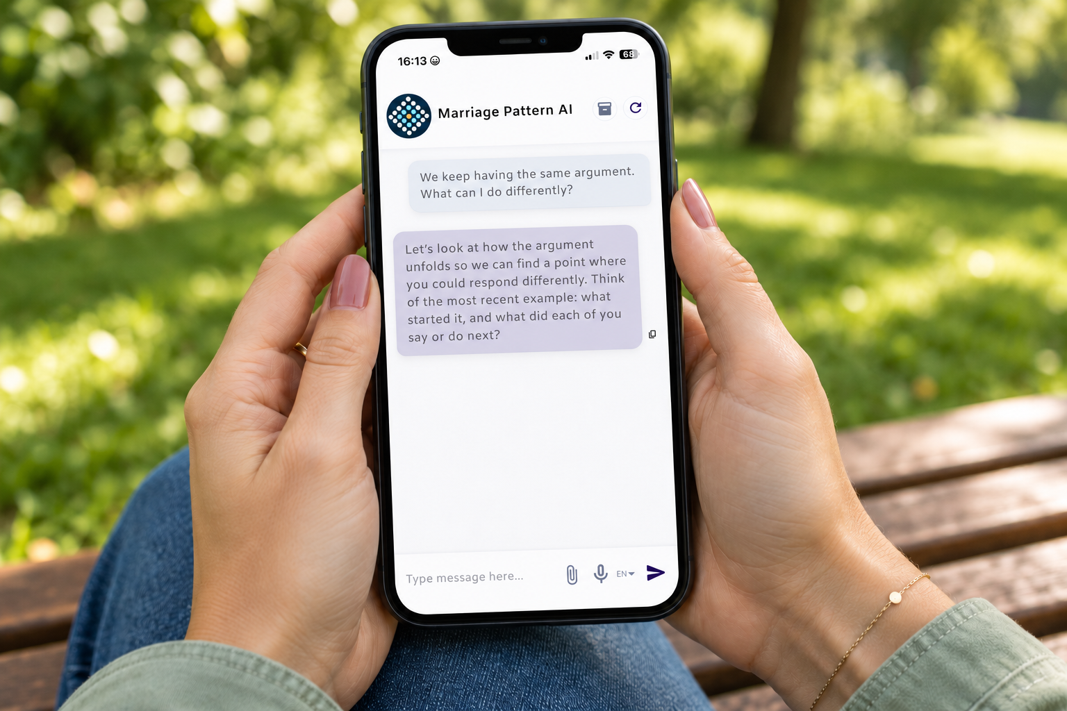 woman-park-marriage-pattern-ai